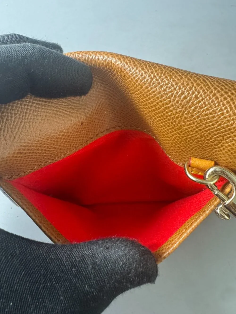 Dooney & Bourke Tan Leather Pouch/Wristlet